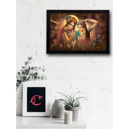eCraftIndia Multicoloured Radha Krishna UV Wall Art-picture-19