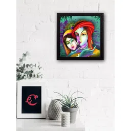 eCraftIndia Multicoloured Radha Krishna UV Wall Art-picture-28