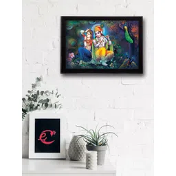 eCraftIndia Multicoloured Radha Krishna UV Wall Art-picture-26
