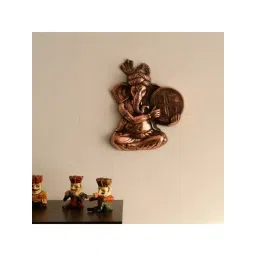 eCraftIndia Musician Phagdi Lord Ganesha Metal Wall Hanging-picture-25