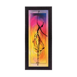 eCraftIndia Orange & Pink Dancing Lady UV Wall Art-picture-22