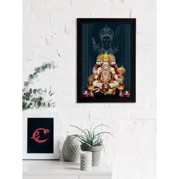 eCraftIndia Panch Mukhi Lord Hanuman Satin Matt Texture UV Art Painting-picture-24