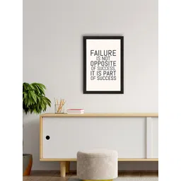 eCraftIndia Pink and black Motivational Quote Printed Framed UV Art Painting-picture-27