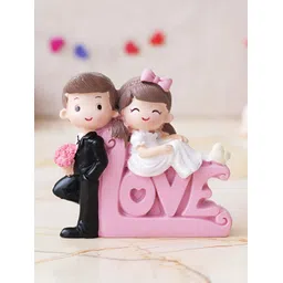 eCraftIndia Pink & White Couple Statue Figurine Showpiece-picture-36