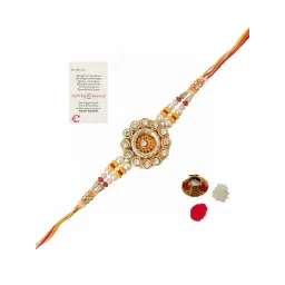 eCraftIndia Rakhi for Brother with Sibling Agreement & Roli Chawal and Rakshabandhan Greeting Card-picture-24