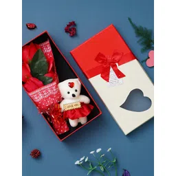 eCraftIndia Red & White 3 Pieces Valentine Gift Set-picture-10