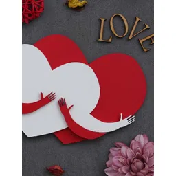 eCraftIndia Red and White Valentine Wooden Gift Set-picture-23
