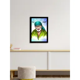 eCraftIndia Sai Baba Satin Matt Textured Frame UV Wall Art-picture-29