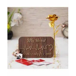 ecraftindia Set of 12 Love Cards with Rose & Showpiece-picture-24
