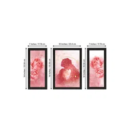 eCraftIndia Set Of 3 Loving Couple Wall Art image 2