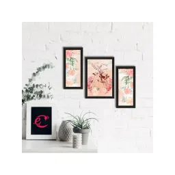 eCraftIndia Set of 3 Loving Deer Couple Satin Matt Texture UV Art Painting-picture-23