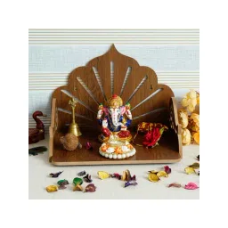 eCraftIndia Sunrays Design Laminated Wood Pooja Temple/Mandir-picture-21