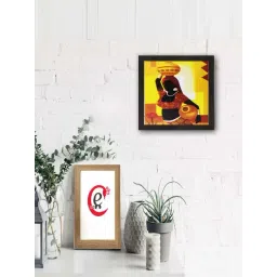 eCraftIndia Village Lady Satin Matt Texture UV Art Painting-picture-47