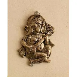 ecraftindia Wall Hanging Ganesha Playing Veena-picture-20