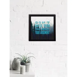 eCraftIndia White & Blue Don't Raise Your Voice Improve Your Argument Quote Matt Texture UV Art Painting-picture-10