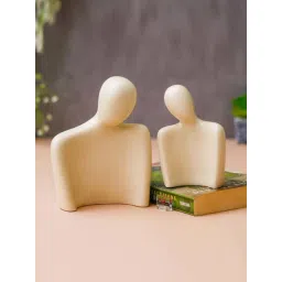 eCraftIndia White Resin Showpiece Pack of 2-picture-43