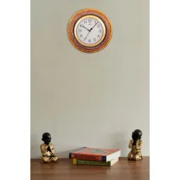eCraftIndia Wooden Papier Mache Glorious Handcrafted Wall Clock-picture-16