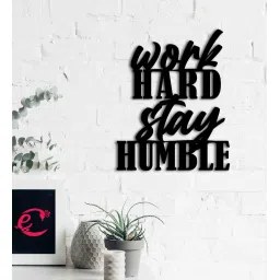 MDF Work Hard Stay Humble Wooden Wall Hanging By eCraftIndia image 1