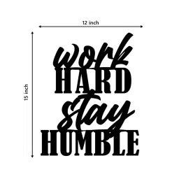 MDF Work Hard Stay Humble Wooden Wall Hanging By eCraftIndia image 3