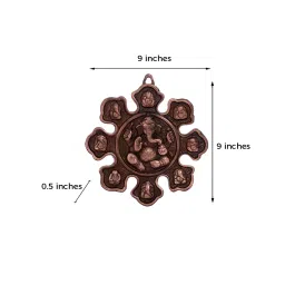 ecraftindia Metal Lord Ganesha Wall Hanging image 3