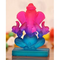 Pink & Blue Double Sided Crystal Car Ganesha Showpiece-image-12