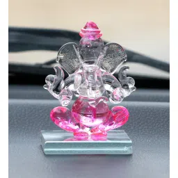 Pink Polyresin Ganesha Idol By eCraftIndia-picture-17