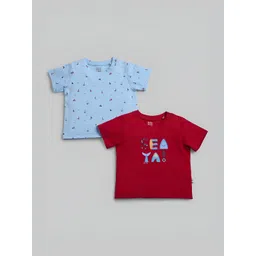 Ed-a-Mamma Baby Boys 2 Printed Bio Finish Applique T-shirt-image-43