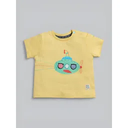 Ed-a-Mamma Baby Boys Printed Bio Finish Applique T-shirt-image-42