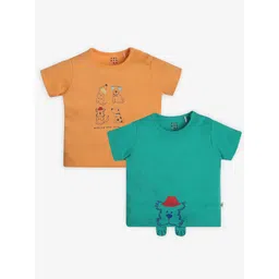 Ed-a-Mamma Baby Boys Typography 2 Printed Bio Finish Applique T-shirt-image-6