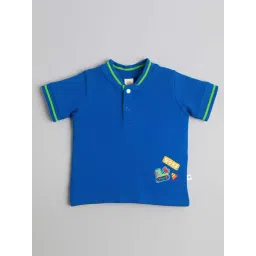 ed-a-mamma baby Ed-A-Mamma Boys Blue Cotton Printed T-Shirt-picture-36