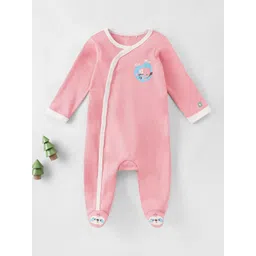 Ed-a-Mamma Baby Infant Girls Printed Full Sleeves Cotton Sleepsuit-picture-40