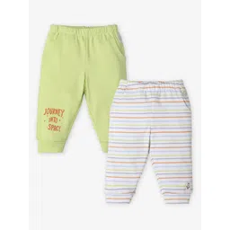 Ed-a-Mamma Baby Infants Pack Of 2 Printed Mid-Rise Joggers-image-6