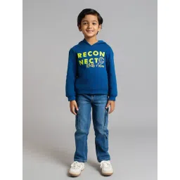 Ed-a-Mamma Boys Blue Cotton Printed Sweatshirt-picture-10