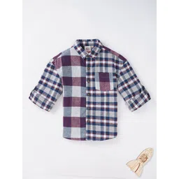 Ed-a-Mamma Boys Buffalo Checked Regular Fit Opaque Cotton Casual Shirt image 1