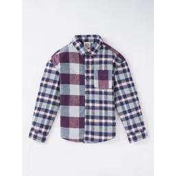 Ed-a-Mamma Boys Buffalo Checked Regular Fit Opaque Cotton Casual Shirt image 2