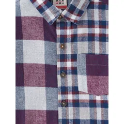 Ed-a-Mamma Boys Buffalo Checked Regular Fit Opaque Cotton Casual Shirt image 3