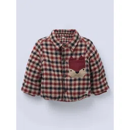 Ed-a-Mamma Boys Checked Open Front Cotton Jacket-picture-48
