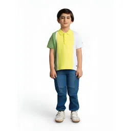 Ed-a-Mamma Boys Colourblocked Polo Collar Bio Finish Pockets T-shirt-picture-21