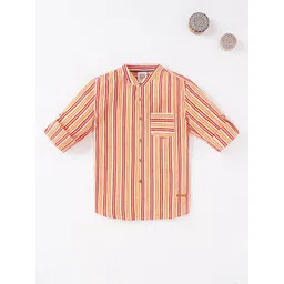 Ed-a-Mamma Boys Cotton Sustainable Striped Casual Shirt-picture-22