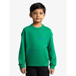 Ed-A-Mamma Boys Green Cotton Printed Sweatshirt-picture-10