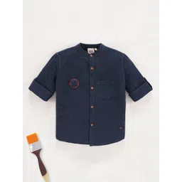 Ed-a-Mamma Boys Mandarin Collar Cotton Casual Shirt-picture-30