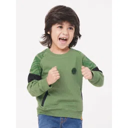Ed-a-Mamma Boys Olive Green Sweatshirt-picture-15