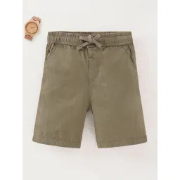 Ed-a-Mamma Boys Olive Solid Shorts-picture-20
