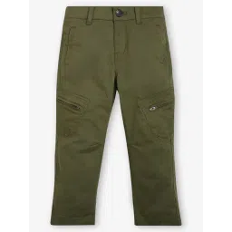 Ed-a-Mamma Boys Olive Solid Trousers-picture-47