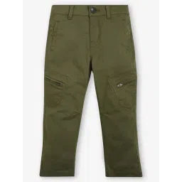 Ed-a-Mamma Boys Olive Solid Trousers-picture-19