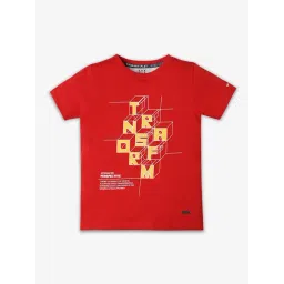 Ed-a-Mamma Boys Red Printed T-Shirt-picture-26