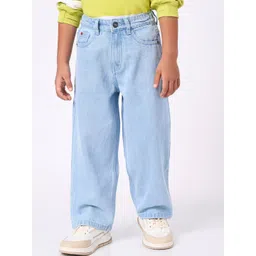 Ed-a-Mamma Boys Regular Fit Mid-Rise Light Fade Stretchable Jeans-picture-55