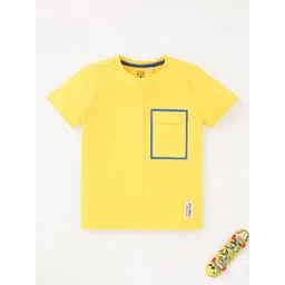 Ed-a-Mamma Boys Round Neck Cotton T-shirt image 1