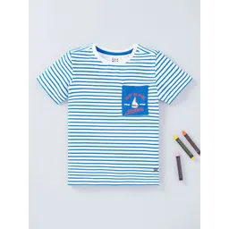 Ed-a-Mamma Boys Striped Round Neck Cotton T-shirt-picture-21