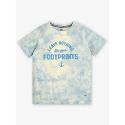 Ed-a-Mamma Boys Typography Dyed Bio Finish Applique T-shirt-picture-37